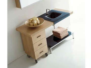 MARIPOSA 17 - Sectional oak vanity unit by LASA IDEA - view 2
